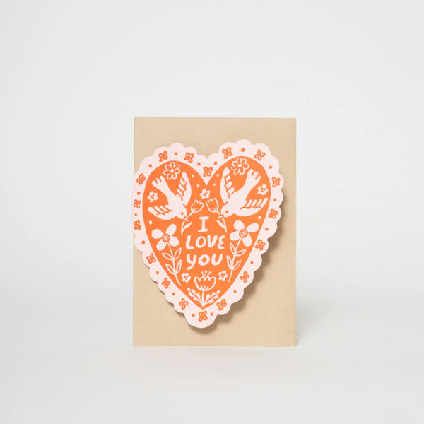 I Love You Love Birds Card