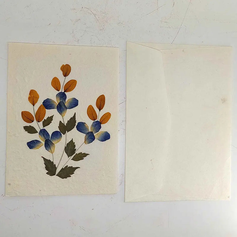 Pressed Floral Greeting Card