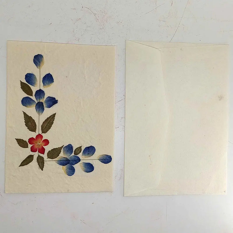 Pressed Floral Greeting Card