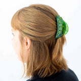 Green Pea Pod Hair Claw