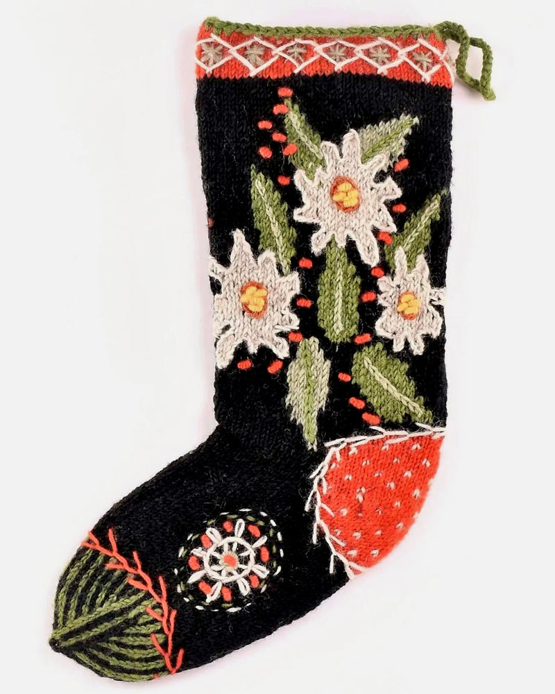 Wool Daisy Stocking