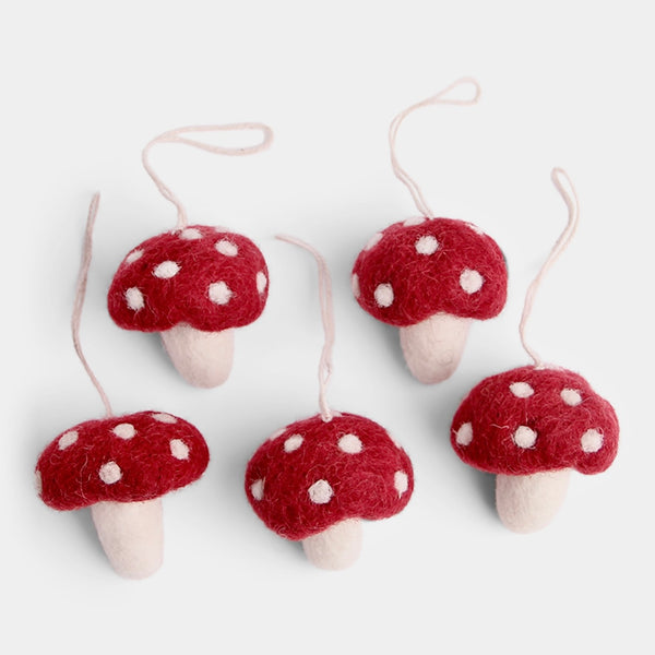 Red Mini Mushroom Ornament