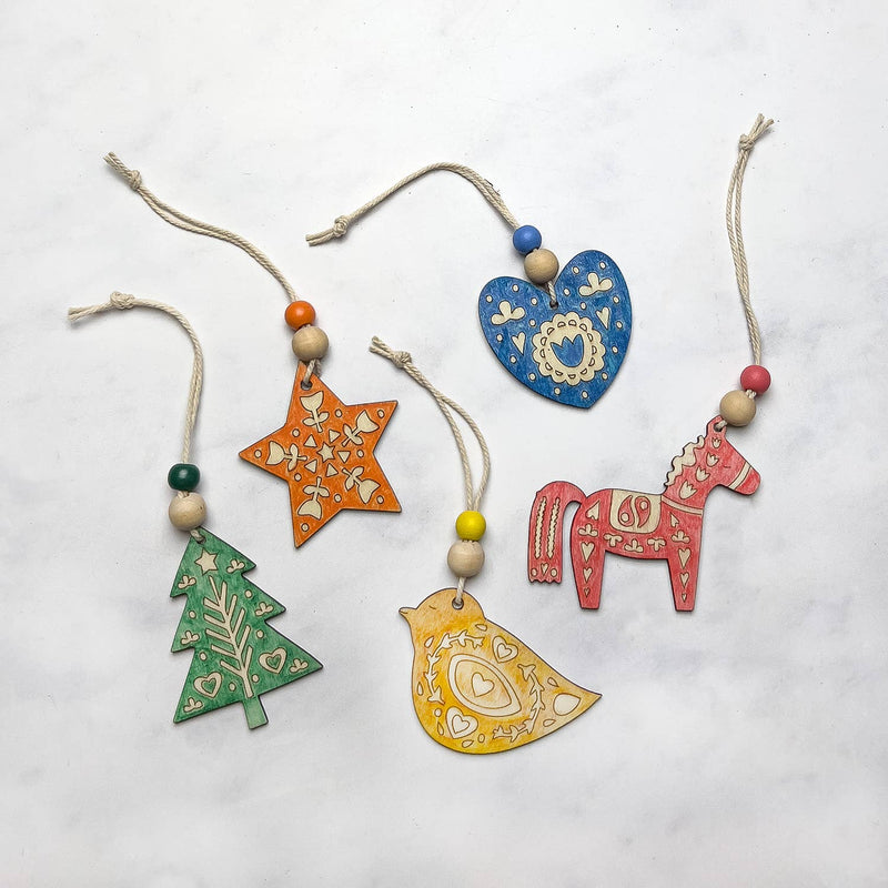 Folk Art Holiday Ornament Kit