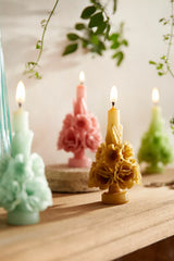 Floral Taper Candle