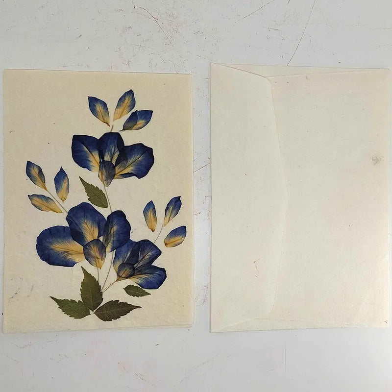 Pressed Floral Greeting Card