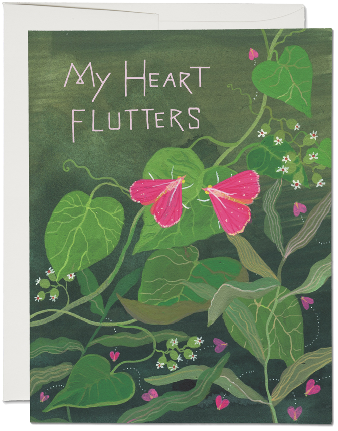 My Heart Flutters Card