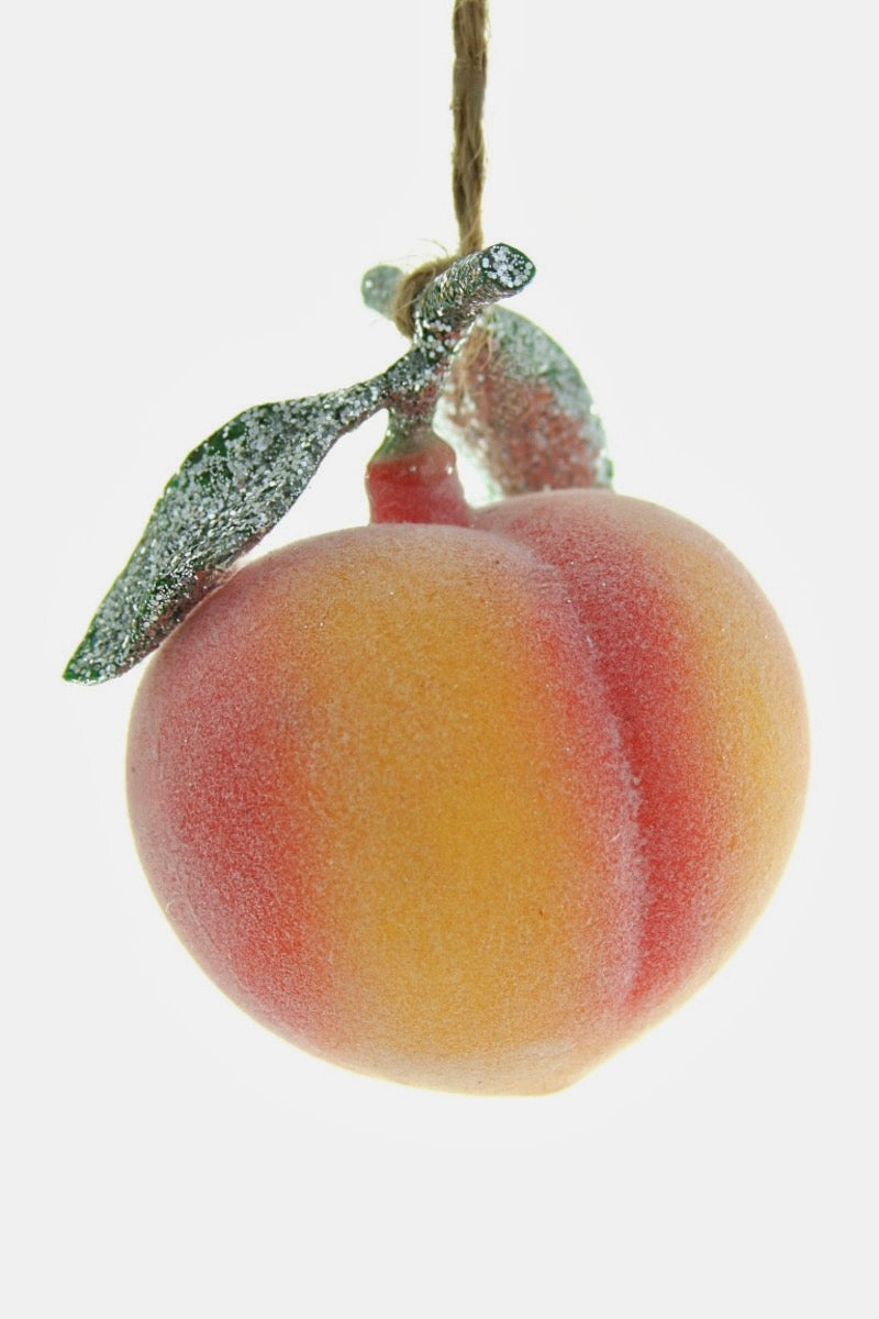 ORCHARD FRESH PEACH ORNAMENT