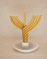 Beeswax Hanukkah Menorah