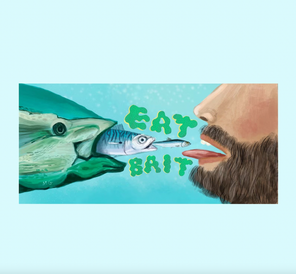 Eat Bait Bumper Sticker