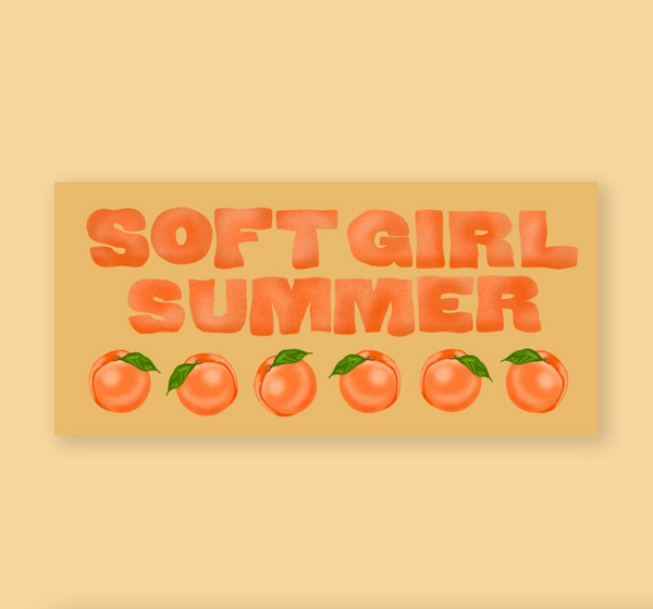 Soft Girl Summer Bumper Sticker