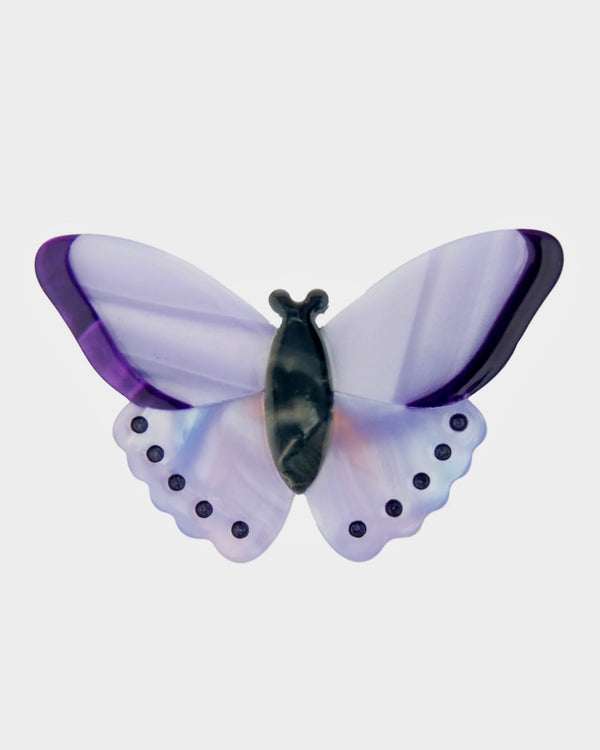 PURPLE BUTTERFLY HAIR CLIP