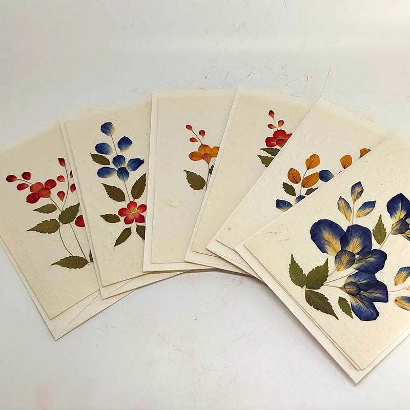 Pressed Floral Greeting Card