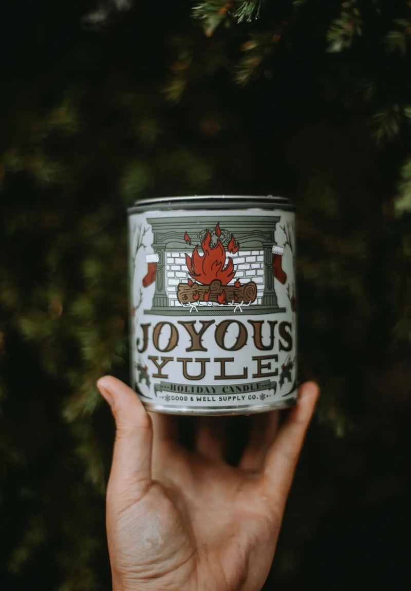 Joyous Yule Candle