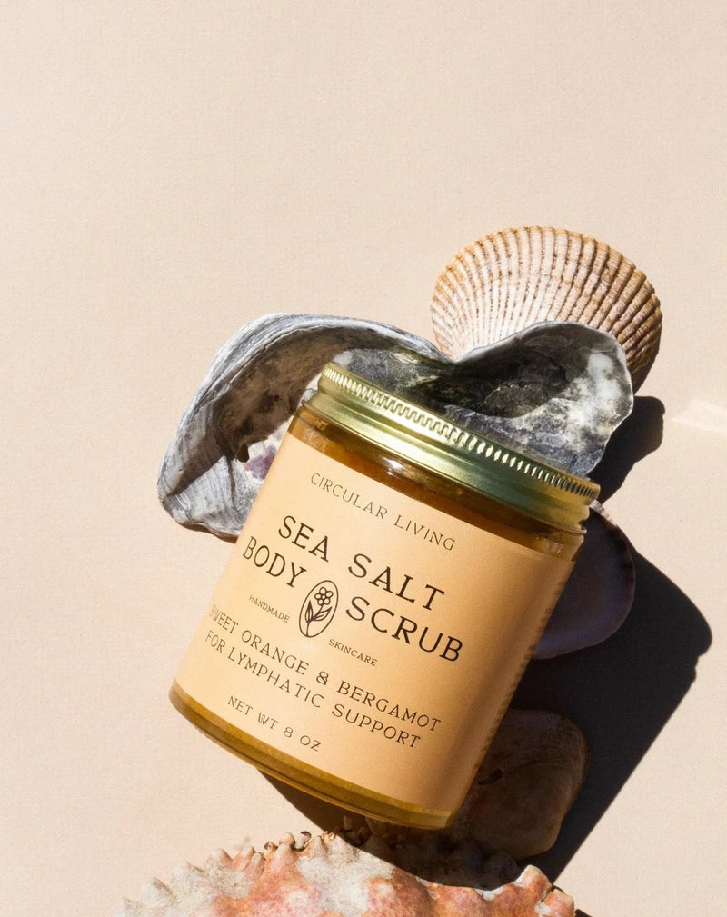 SEA SALT BODY SCRUB, SWEET ORANGE & BERGAMOT