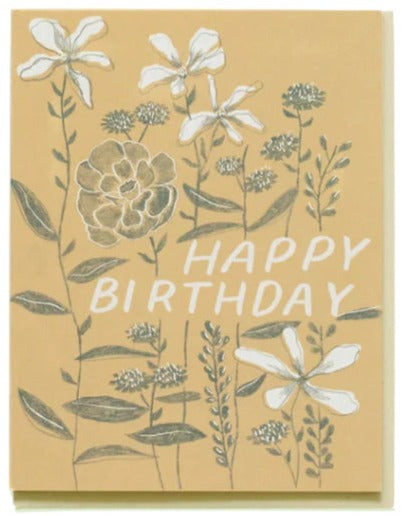 GROWING FLOWERS BIRTHDAY CARD